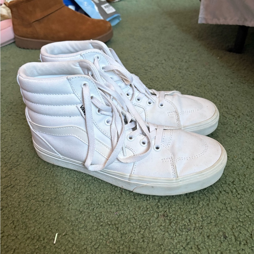 Vans Women's White High-Top Sneakers